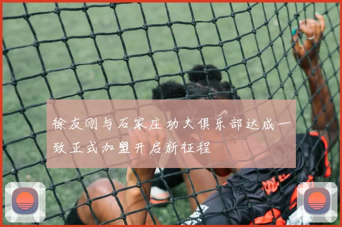 徐友刚与石家庄功夫俱乐部达成一致正式加盟开启新征程